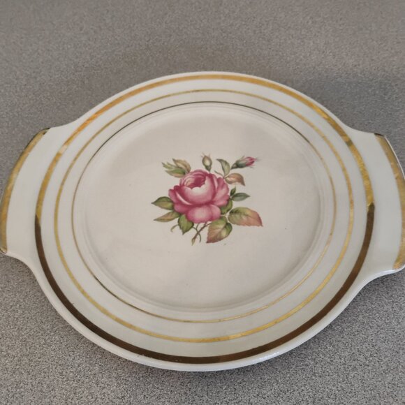 Salem China Vintage Mount Vernon Pattern Gravy Boat and Tray, Rare - Picture 4 of 7